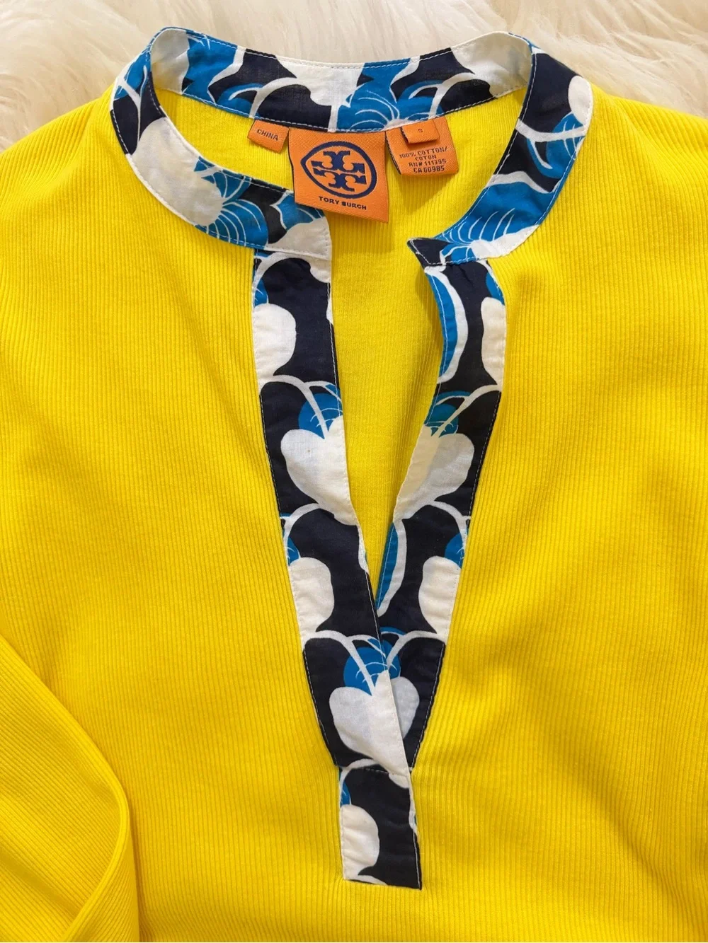 Vintage Shirt with Floral Collar